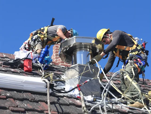 Protective chimney cap installed by Colorado Springs Chimney Sweep in Colorado Springs, CO