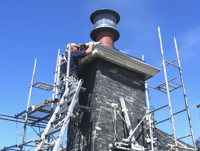 Sturdy chimney crown finished by Colorado Springs Chimney Sweep in Colorado Springs, CO