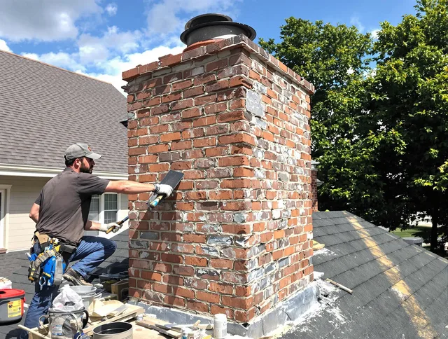 Completed chimney rebuild by Colorado Springs Chimney Sweep in Colorado Springs, CO