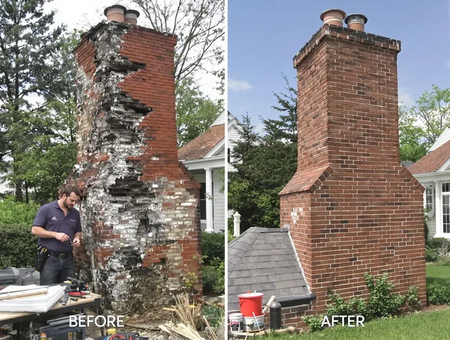 Colorado Springs Chimney Sweep performing a full chimney restoration in Colorado Springs, CO