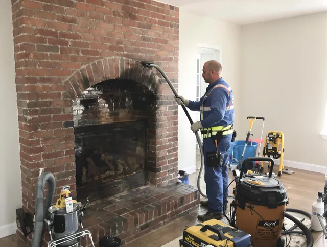 Colorado Springs Chimney Sweep expert performing detailed chimney sweep in Colorado Springs, CO