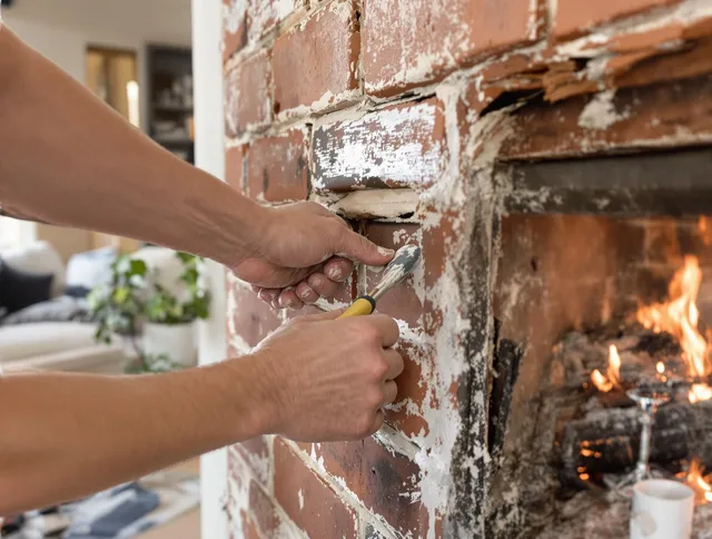 Routine fireplace repair by Colorado Springs Chimney Sweep in Colorado Springs, CO