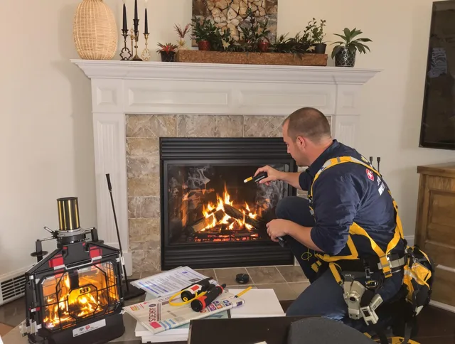 Safety-focused fireplace inspection by Colorado Springs Chimney Sweep in Colorado Springs, CO